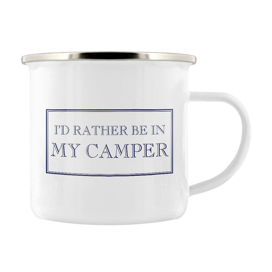 I’d Rather Be In My Camper Enamel Mug