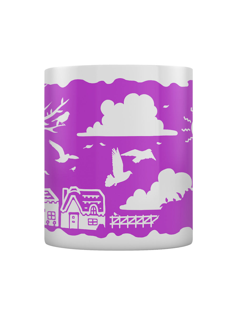 Etched In Nature - Country Living Block (Pink) Print Sublimation Mug