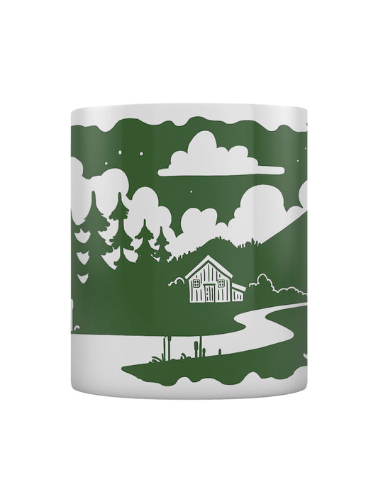 Etched In Nature - In The Woods Block (Dark Green) Print Sublimation Mug