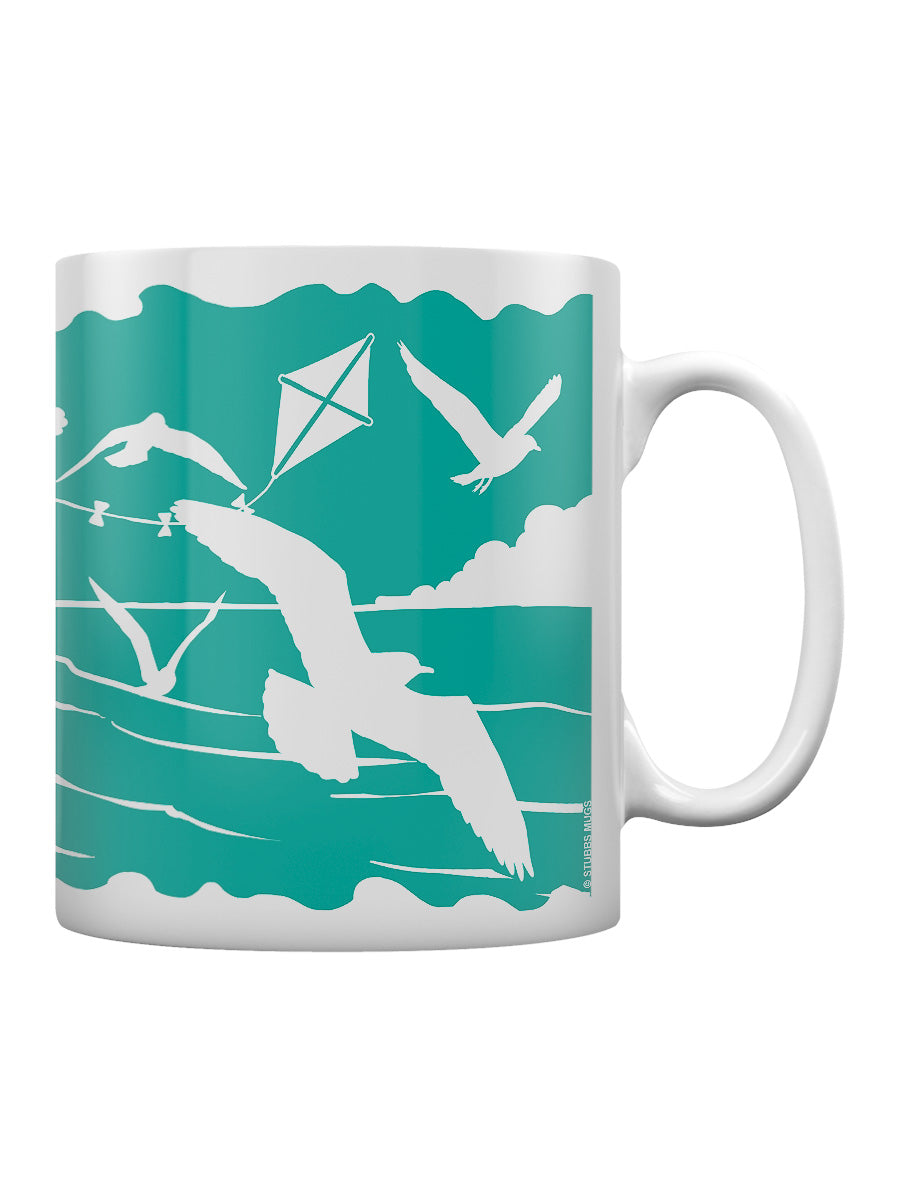 Etched In Nature - By The Seaside Block (Turquoise) Print Sublimation Mug