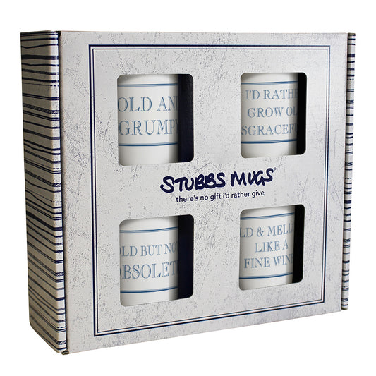 Old & Grumpy 250ml Mug Gift Set - 4 Pack