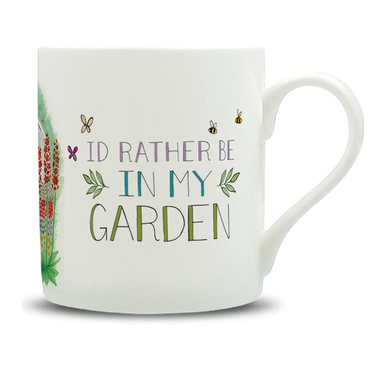 Greenhouse Watercolour Large Bone China Mug - 350ml